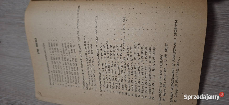 Pierwsze wydanie Zbiór orzecznictwa wynalazczość wielkopolskie Łęczyca