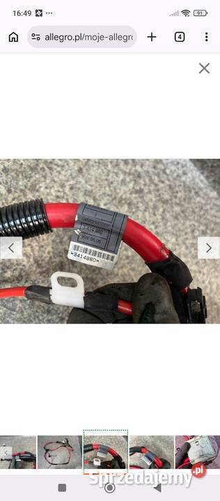Klema pirotechniczna Kabel plusowy BMW e83 Pozostałe Łódź