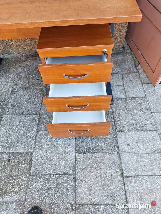 Biurko proste z kontenerem Biurka