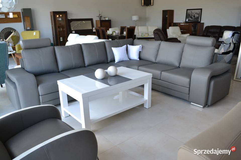 Narożnik Enzo 316x260 skóra naturalna tkanina śląskie Żory