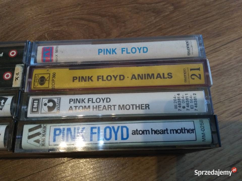 Kasety Pink Floyd zestaw na sztuki unikatowe kujawsko-pomorskie Włocławek