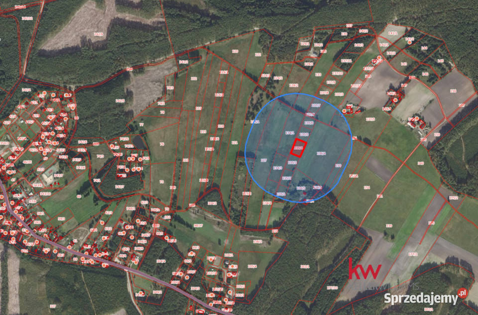 sprzedaży działki 2457m2 Lubiatów