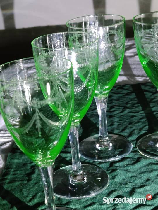 Antyczne kieliszki uranowe 6 sztuk sprzedam