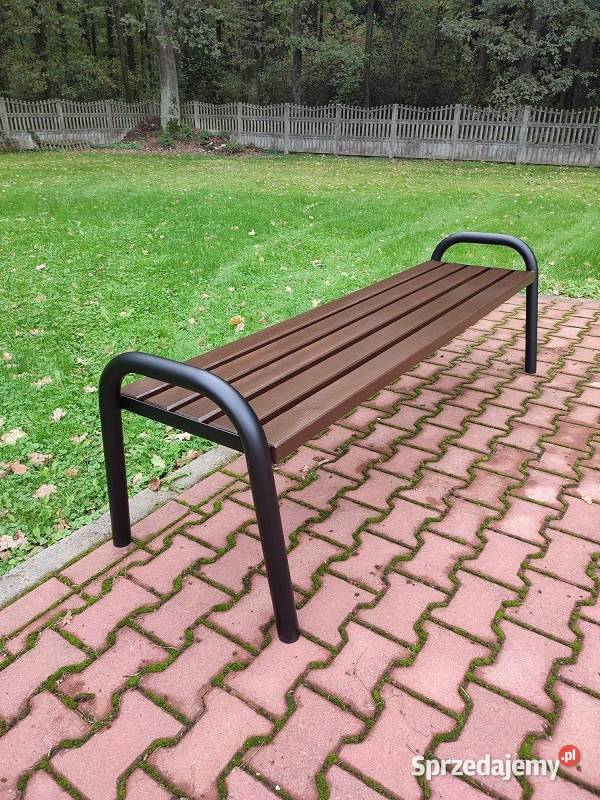 Ławka Parkowa Ogrodowa Miejska stalowa loft bez