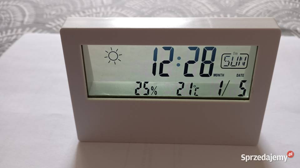 Zegar z alarmem tworzywo sztuczne Zegary