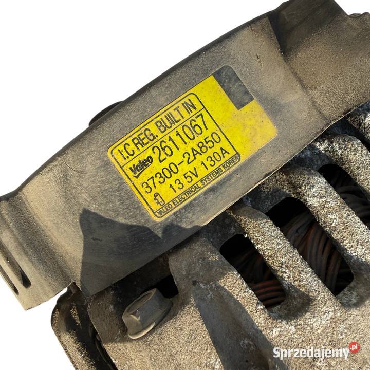 Alternator 373002A850 Kia Sportage III 17 CRDI Układ elektryczny silnika