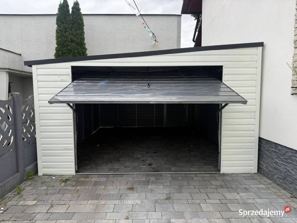 Blaszany Garaż 4x5m Biały RAL Grafit Dach Spad Dębice