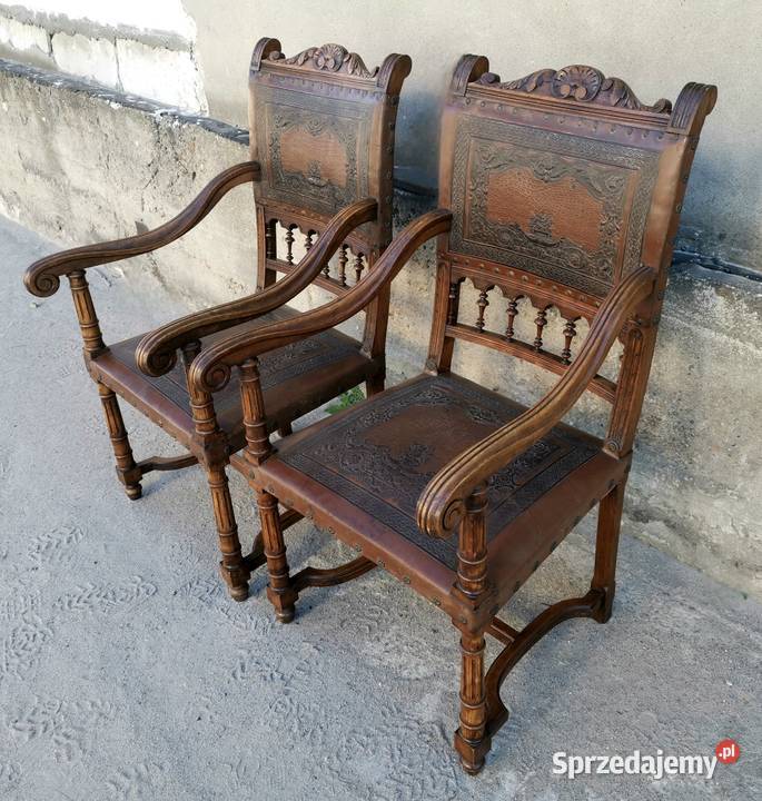 Francuski fotel do biurka fotelik kurdyban 2 Meble