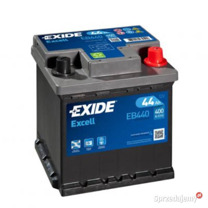 Akumulator 44Ah 400A Exide Excell EB440 osobowe lubelskie Zamość