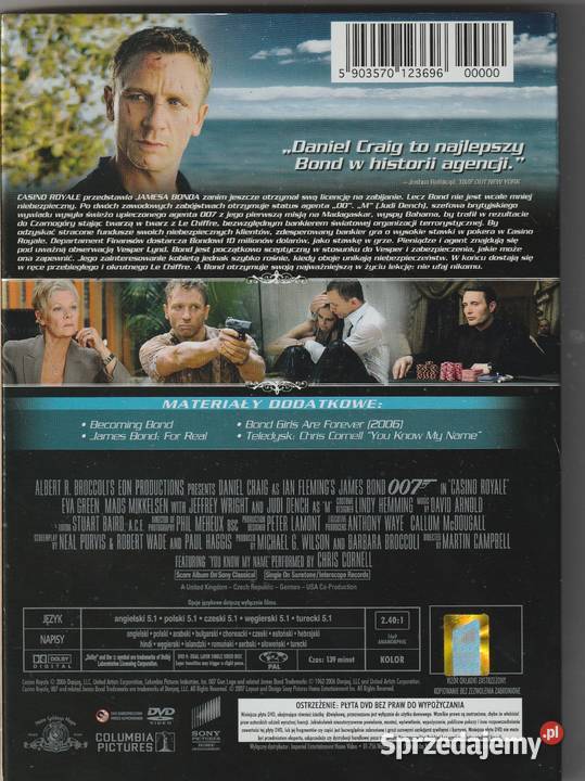 CASINO ROYALE wydanie specjalne Daniel Craig DVD Pruszków