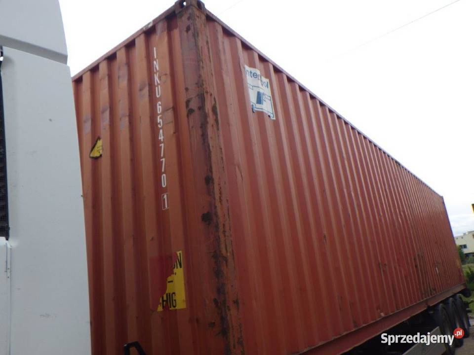 Kontener morski magazynowy budowalny 40 HC Wieluń sprzedam