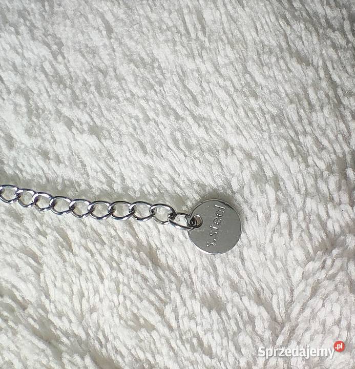 Nowy łańcuszek naszyjnik stal szlachetna srebrny Naszyjniki sprzedam