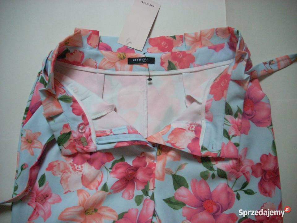 Modne Spodnie Orsay Nowe wiozna 34 36 XS S kolorowy