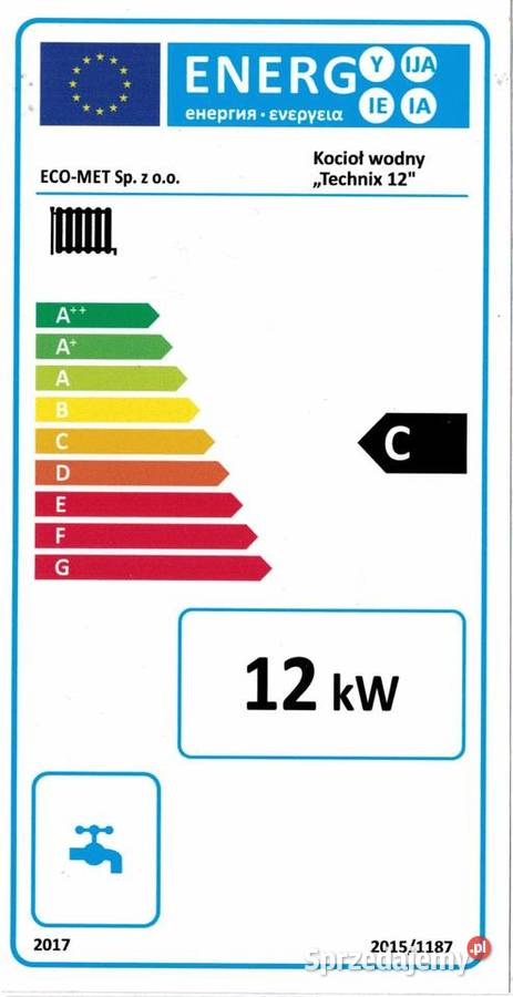 Kocioł z podajnikiem moc 12kw 100m2 Ekologiczny Turek