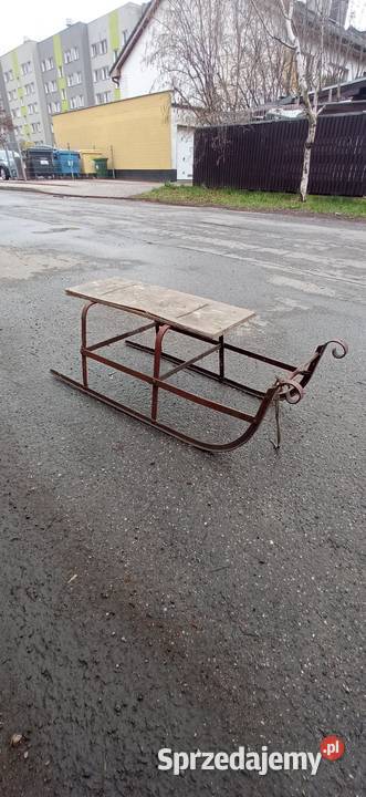 Stare przedwojenne sanki Wrocław