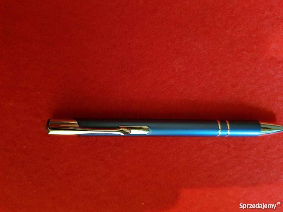 Długopis niebieski mat srebrne dodatki Kielce