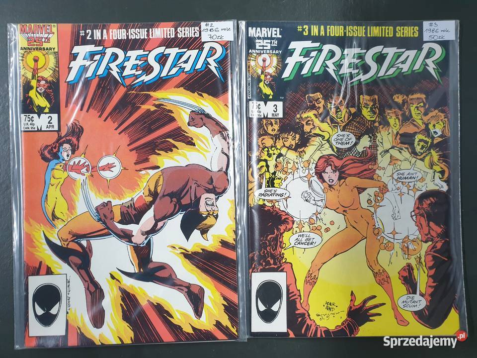 Firestar 2 komiksy Marvel USA 1986 Gdynia