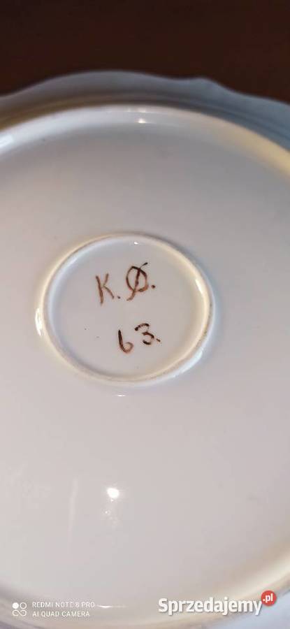 Patera z gałązką kwitnącej jeżyny Syg dedykacja pomorskie Gdańsk