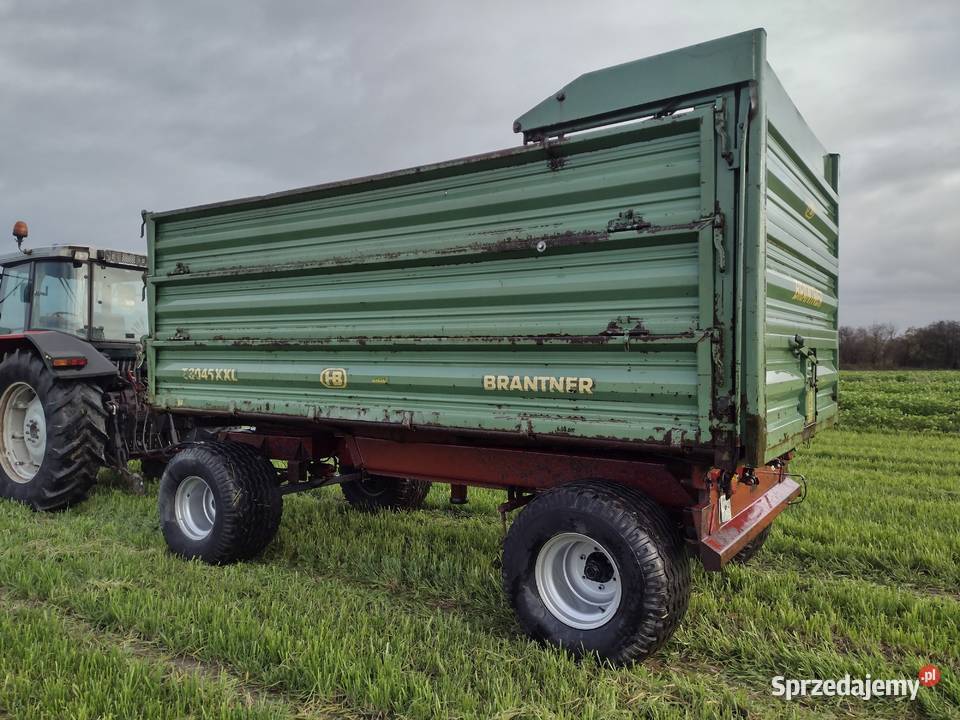 Przyczepa wywrotka 3 stronna Brantner 12ton nieuszkodzony Przyczepy rolnicze Sieradz sprzedam