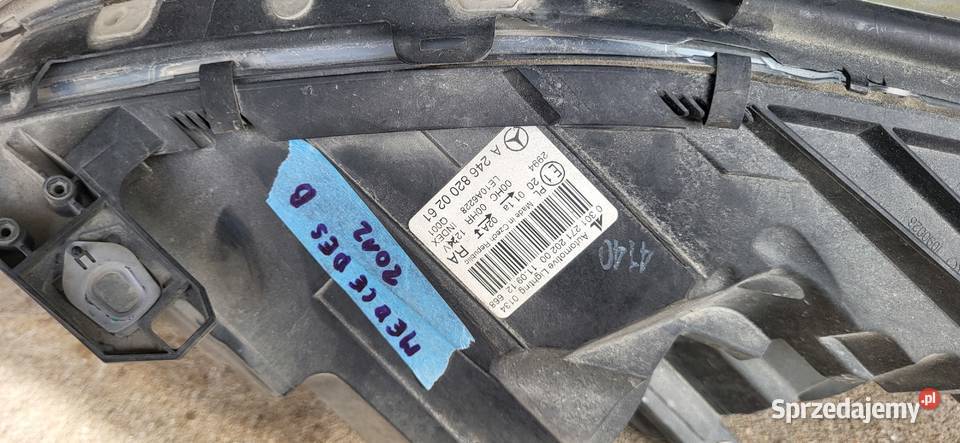 Sprzedam maskegrillampy klape Mercedes b klassa osobowe Narol
