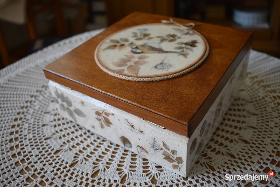 Pudełko rękodzieło decoupage mazowieckie Warszawa