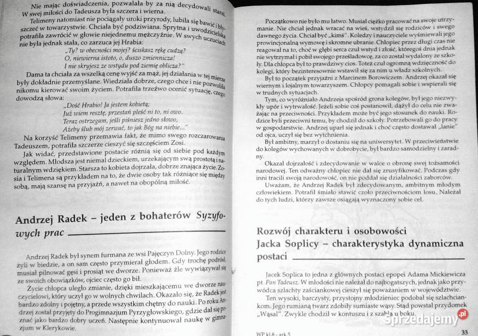 Wypracowania kl 8 Szkoła podstawowa Bogumiła Chełm