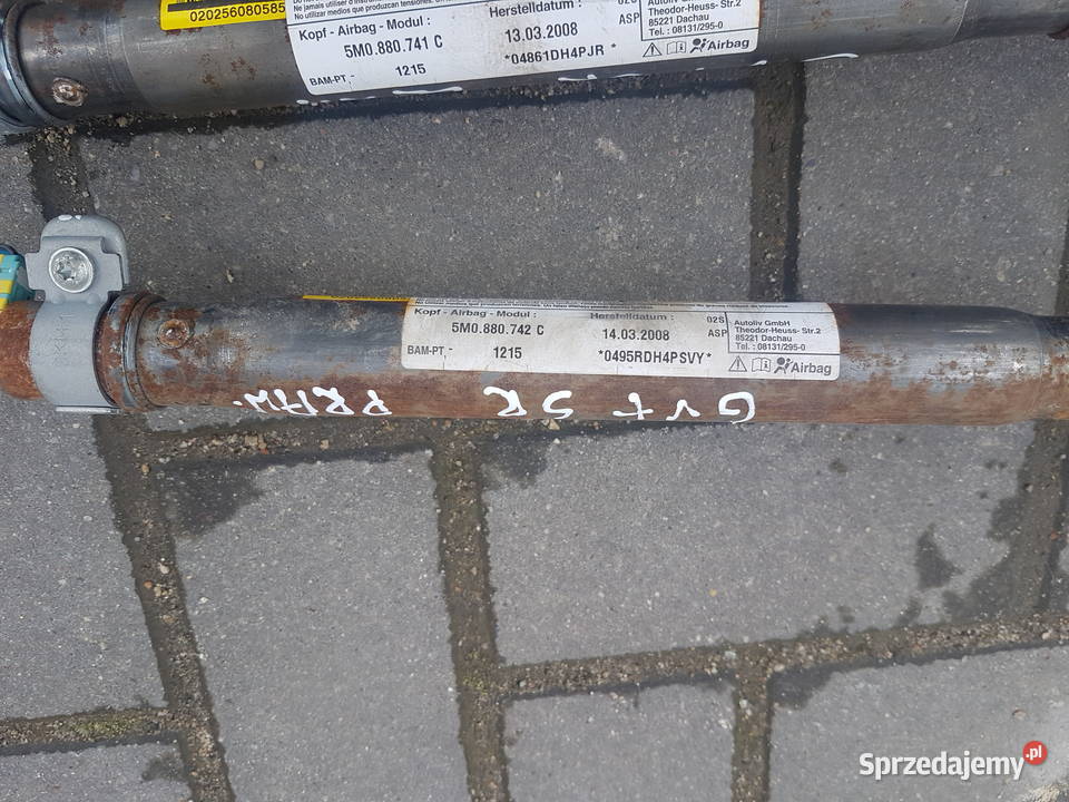 VW GOLF V PLUS KURTYNA POWIETRZNA AIR BAG sprzedam