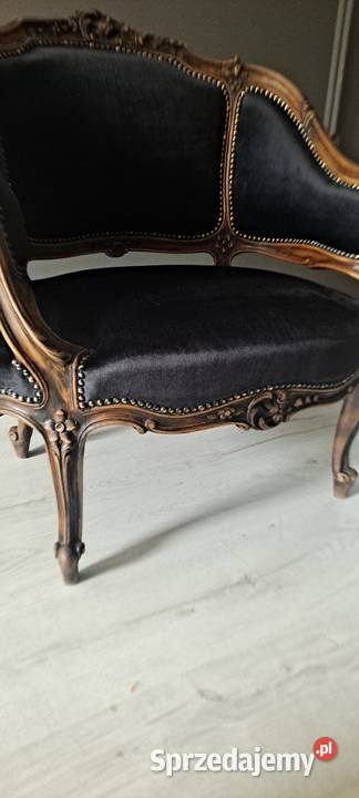 Stylowy frańcuski fotel berżera ludwik Fotele Szczecin