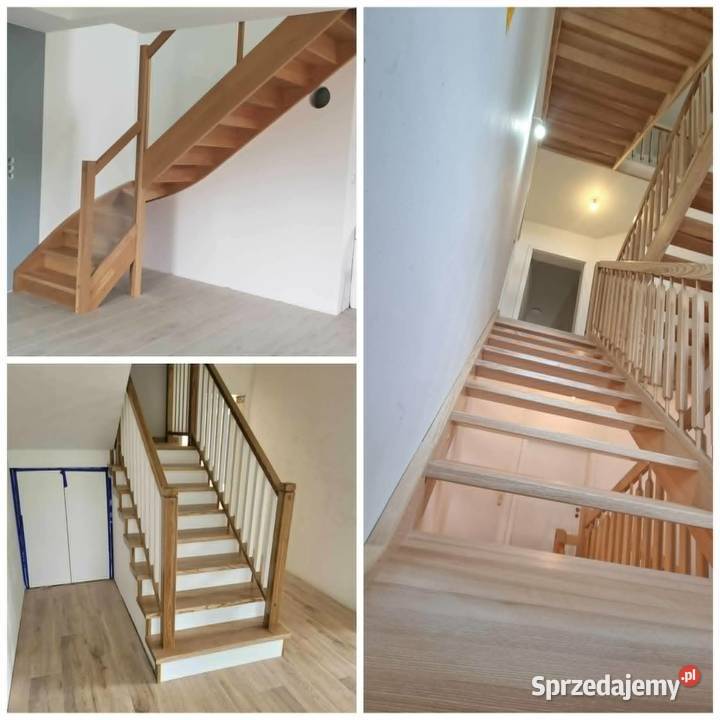 Schody drewniane na beton samonośne dolnośląskie Wrocław