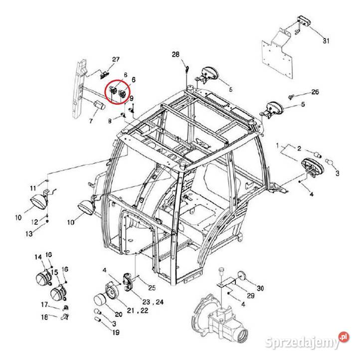 Włącznik świateł roboczych TRG750 12V LS PLUS 70 podkarpackie Tajęcina