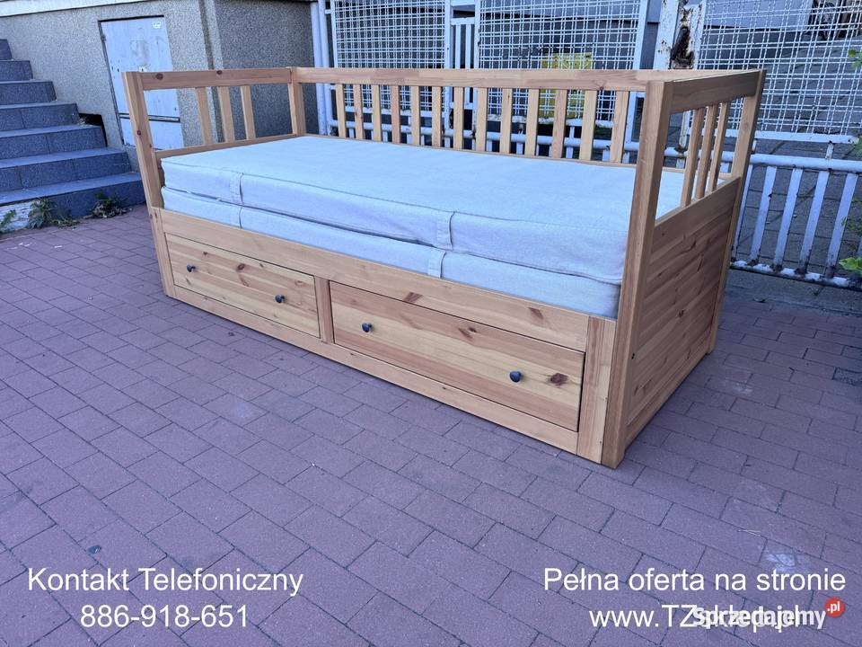 Łóżko leżanka IKEA HEMNES Lite drzewo Sosna 2 Rybnik
