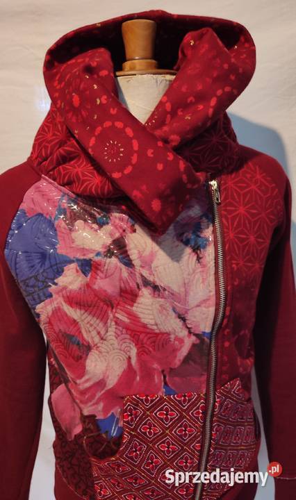 Bordowa bluza kurtka ramoneska Desigual r S Gdańsk sprzedam
