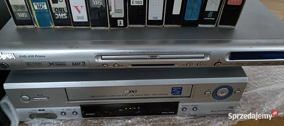 2 Magnetowid LG i GoldStar i 2 DVD kolekcjonera Warszawa sprzedam