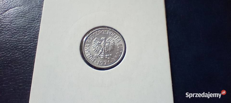 Stare monety 5 groszy 1971 Polska PRL mennicza Lesko
