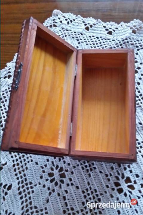 Szkatułka drewniana na biżuterię kujawsko-pomorskie Nakło nad Notecią
