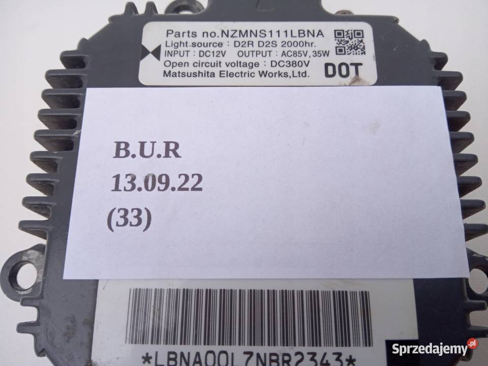 PRZETWORNICA XENON NISSAN INFINITI osobowe Nowy Tomyśl
