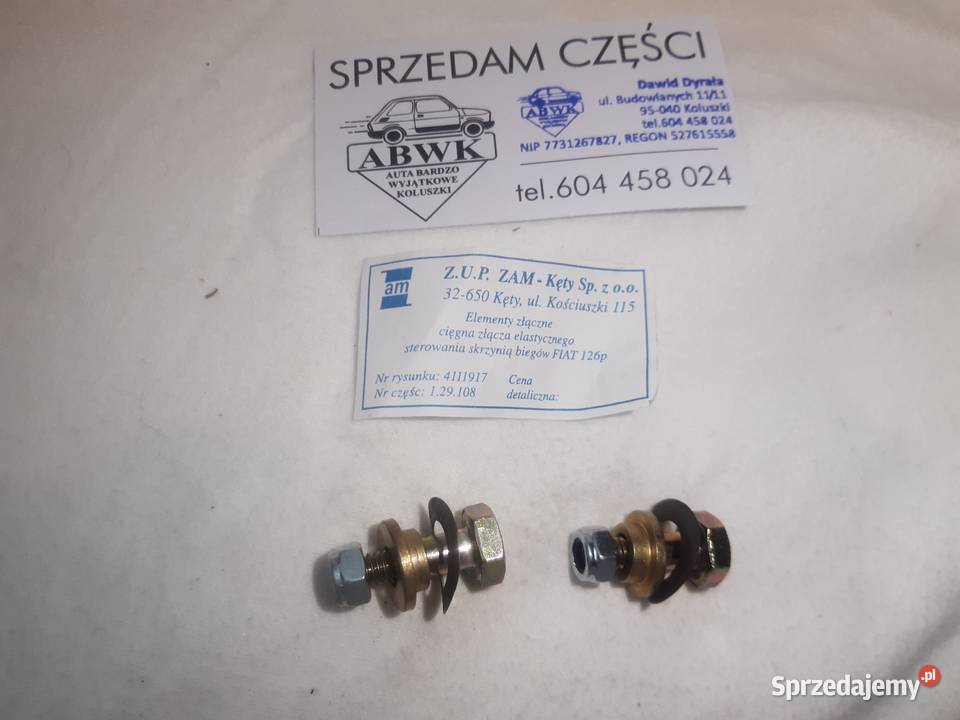 Śruby łącznika skrzyni biegów Lizaka do Fiata