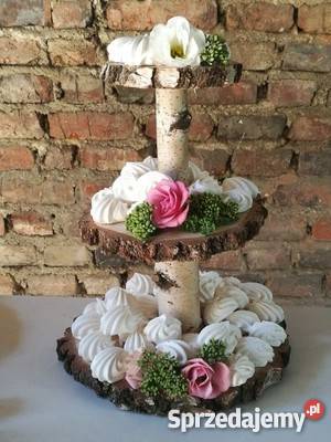 Patera na tort ciasto muffin Plastry drewna Rybnik sprzedam