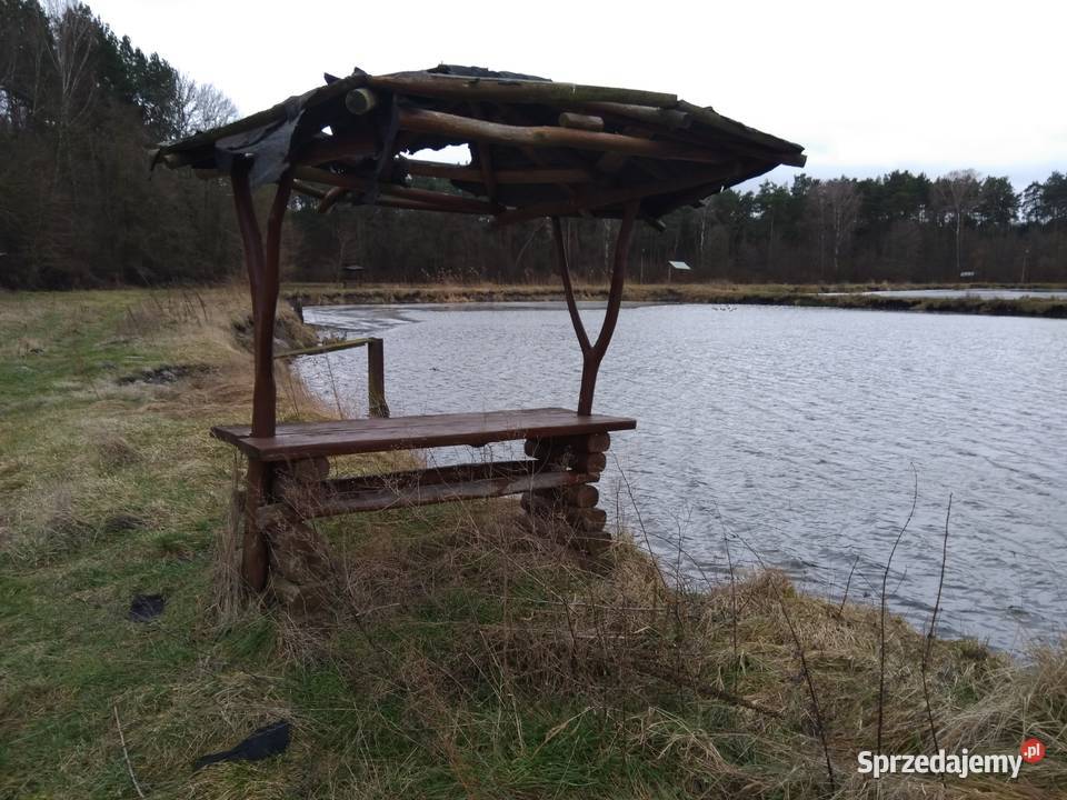 Drewniany sosnowy daszek ze stołem ogród działka Pozostałe Pozostałe Lublin
