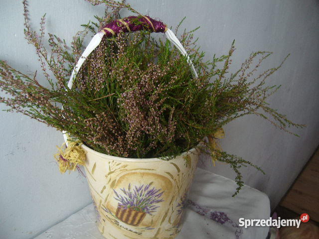 dekoracyjne wiaderko decoupage Opatów