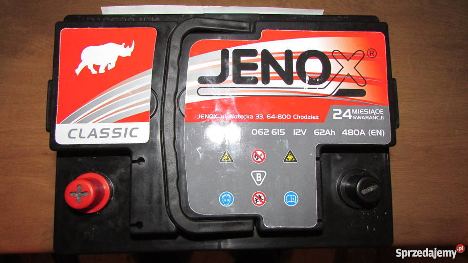 akumulator JENOX Clasic 62 Ah Warszawa