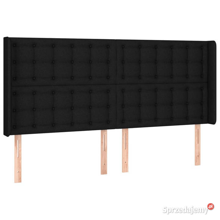 Zagłówek do łóżka z LED czarny 203x16x118128 mazowieckie Warszawa