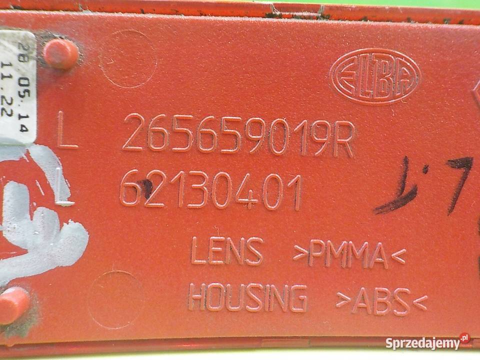 DACIA SANDERO II 09 TCE 14r 5D odblask zderzaka Suków