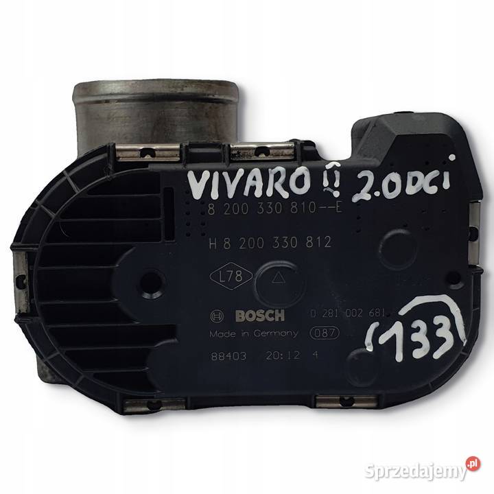 PRZEPUSTNICA Opel Vivaro Renault Trafic 20 DCI Chełm