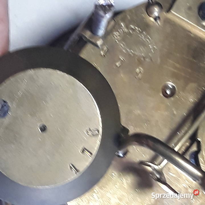 Sprawny kamiennyfiguralny zegar z Francji te Wrocław