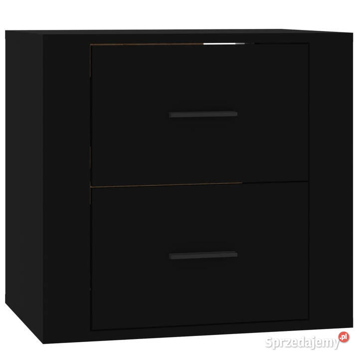 Wisząca szafka nocna czarna 50x36x47 WM816857 Pozostałe Pozostałe