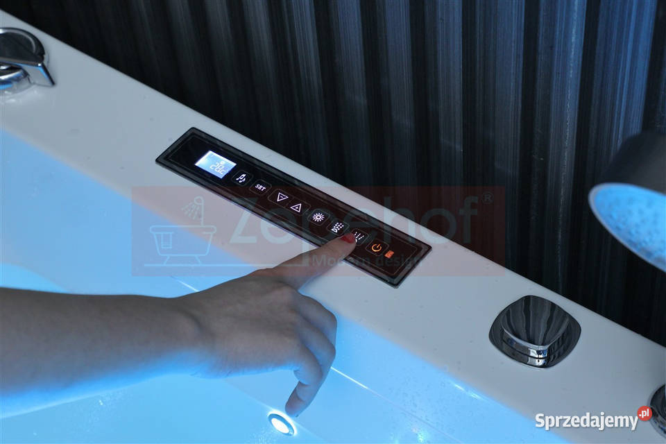 Wanna z hydromasażem EBX802 prostokątna Wanny Grabówka