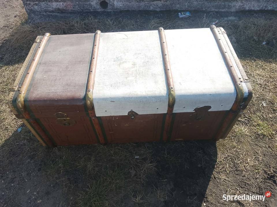 stary duzy kufer skrzynia zabytek antyk dolnośląskie sprzedam