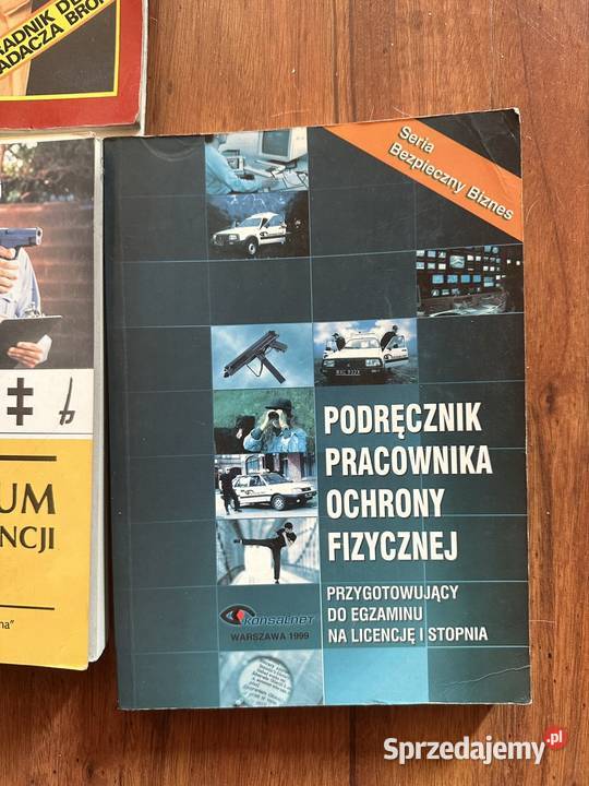 Zestaw książek militaria ochrona strzelectwo mazowieckie
