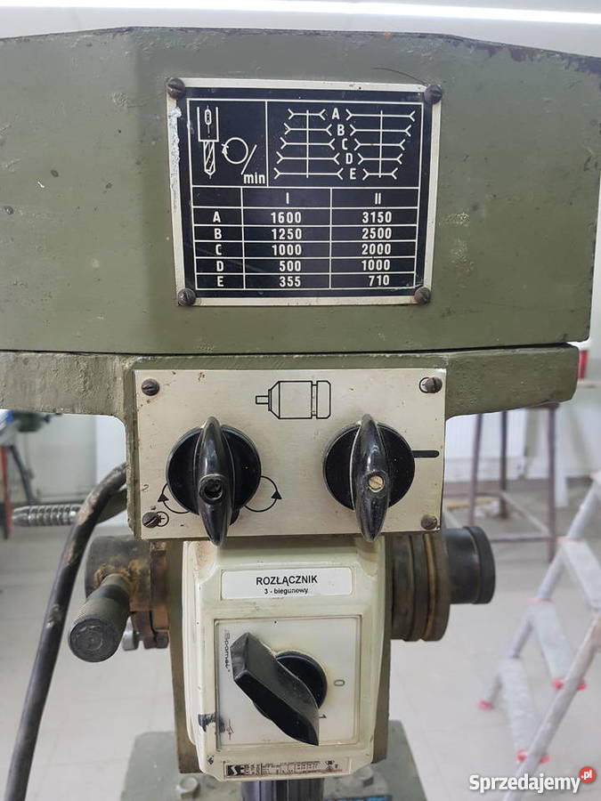 Wiertarka stołowa model WSD16A2 Produkcja Mysłowice